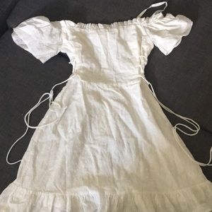 asos white eyelet dress